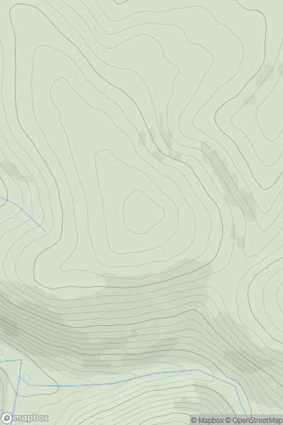 Thumbnail image for Wedder Dod [The Glenkens to Annandale] [NS822153] showing contour plot for surrounding peak